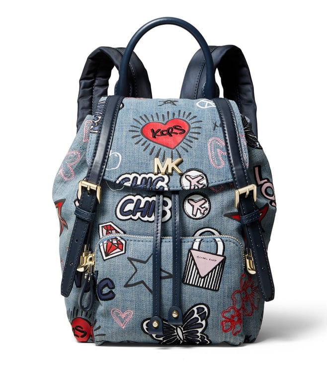 michael kors denim backpack