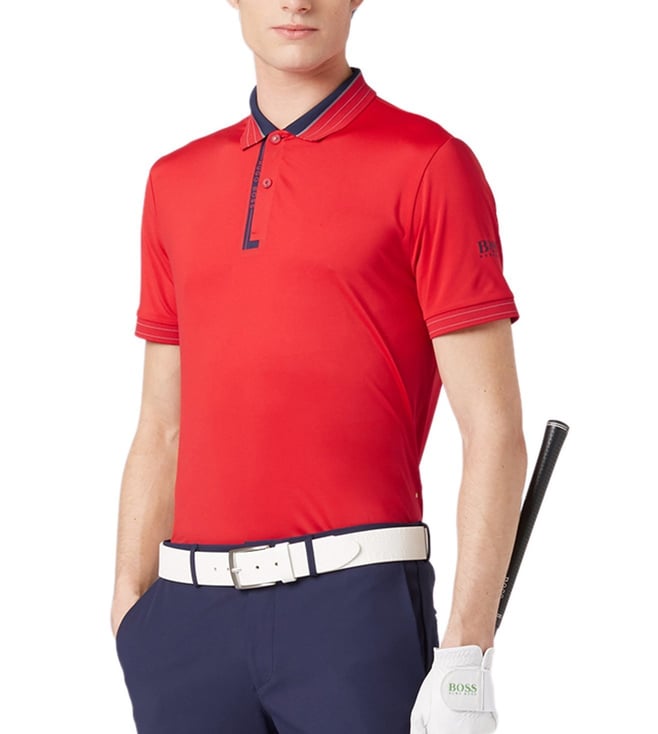 Buy Boss Navy Active Stretch Regular Fit Golf Polo Shirt for Men Online @  Tata CLiQ Luxury