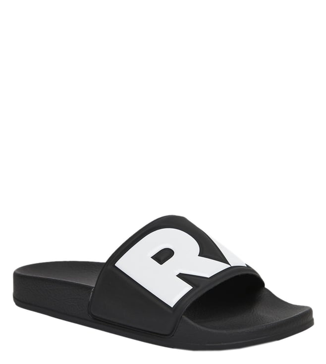 Buy G Star RAW Black White Logo Cart Ii Women Slides for Men