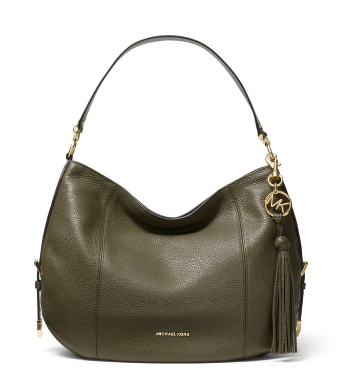 michael kors olive green handbag