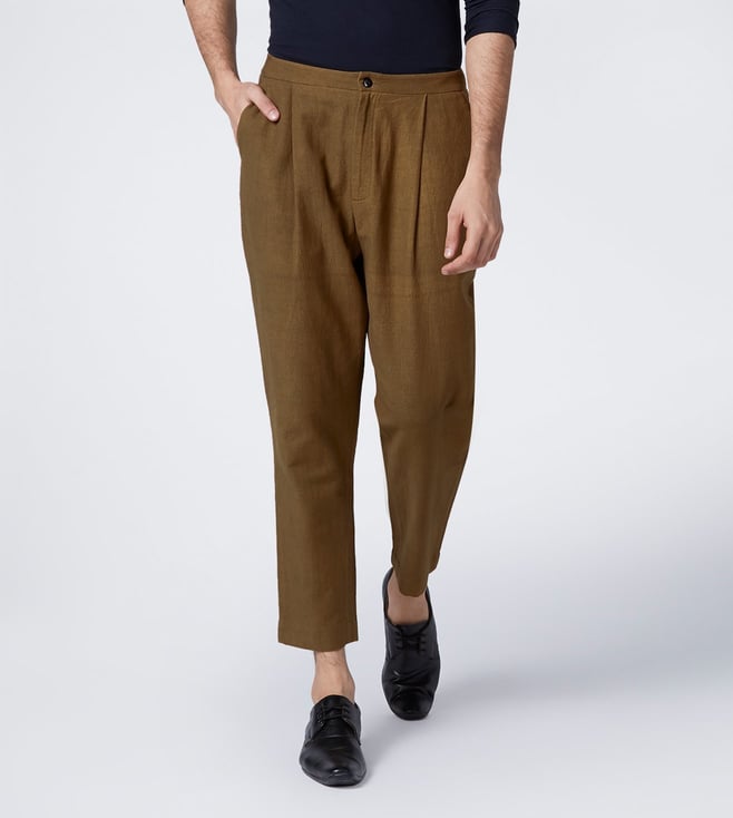 Buy Khaki Trousers  Pants for Men by AJIO Online  Ajiocom