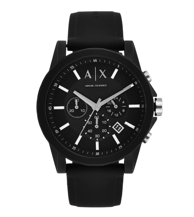 Buy Armani Exchange AX1326 Black Outerbanks Watch For Men for Men ...