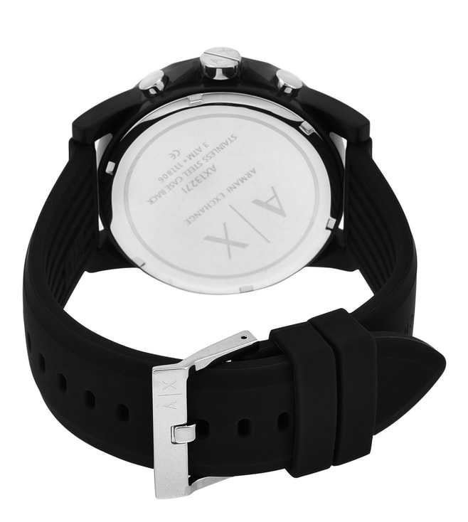 armani exchange ax1326 black chronograph watch