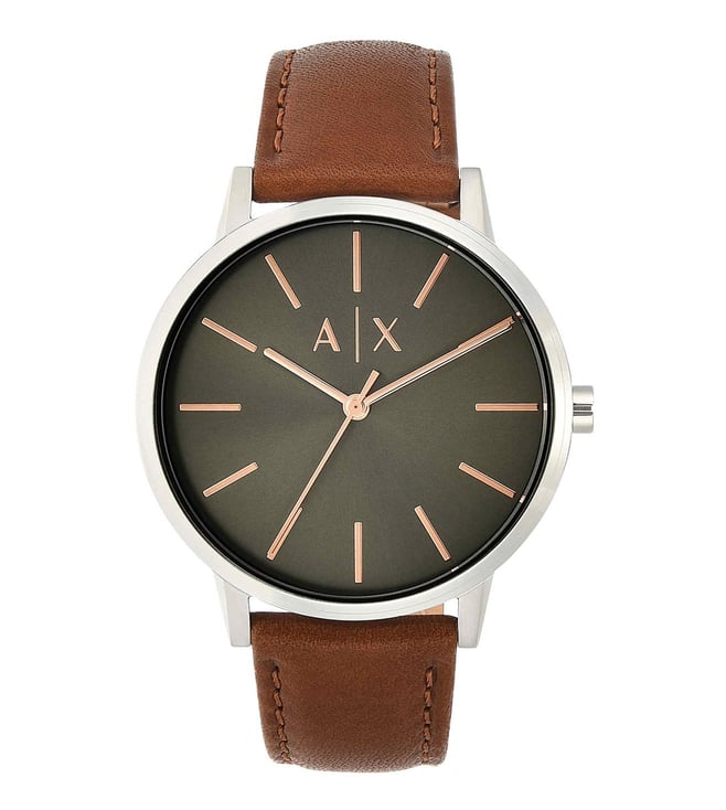 armani exchange green watch