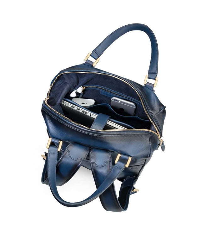 Buy Lapis Bard Blue Ducorium Roxton Large Laptop Tote Backpack for