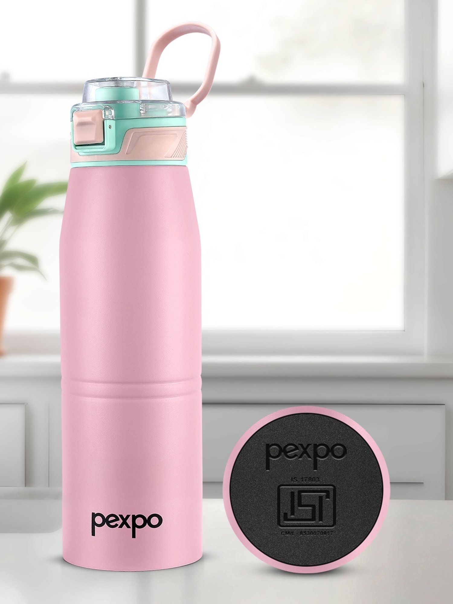 Buy Pexpo Bbay Pink Atlas Vacuum Insulated Water Bottle (940 ml