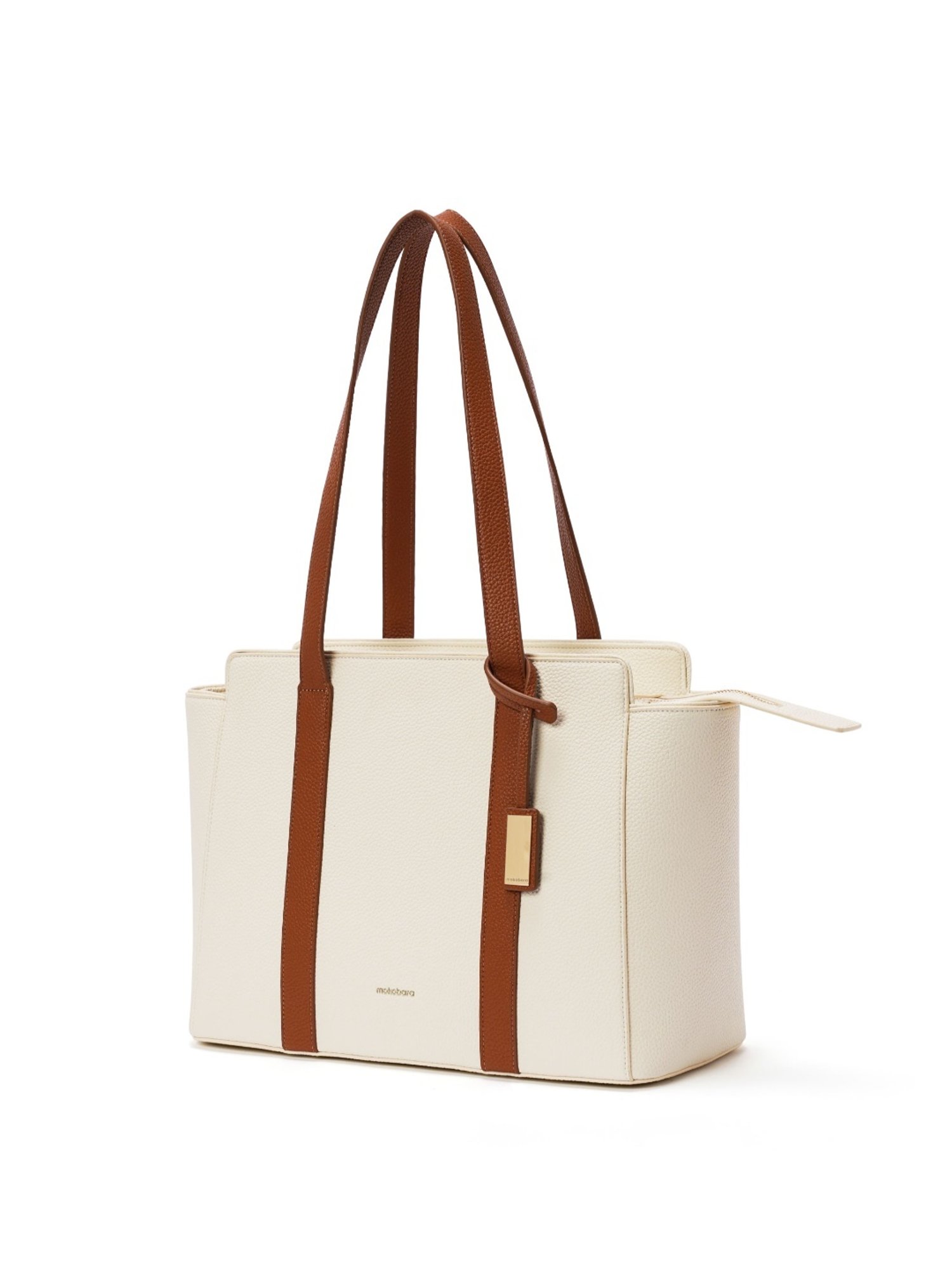 Mokobara Coconut Cream The Sunflower Medium Leather Tote