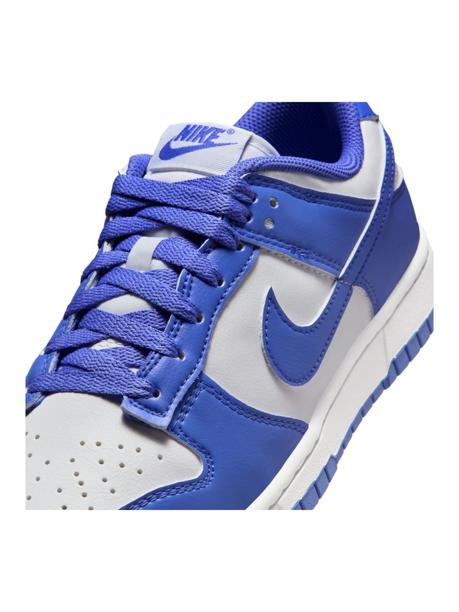 Nike Women's SB DUNK DU LOW White & Sapphire Casual Sneakers