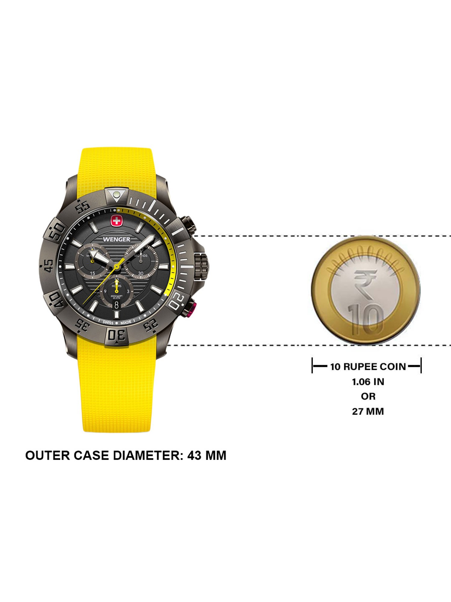 Buy Wenger 01.0643.129 Seaforce Chronograph Analog Watch For Men
