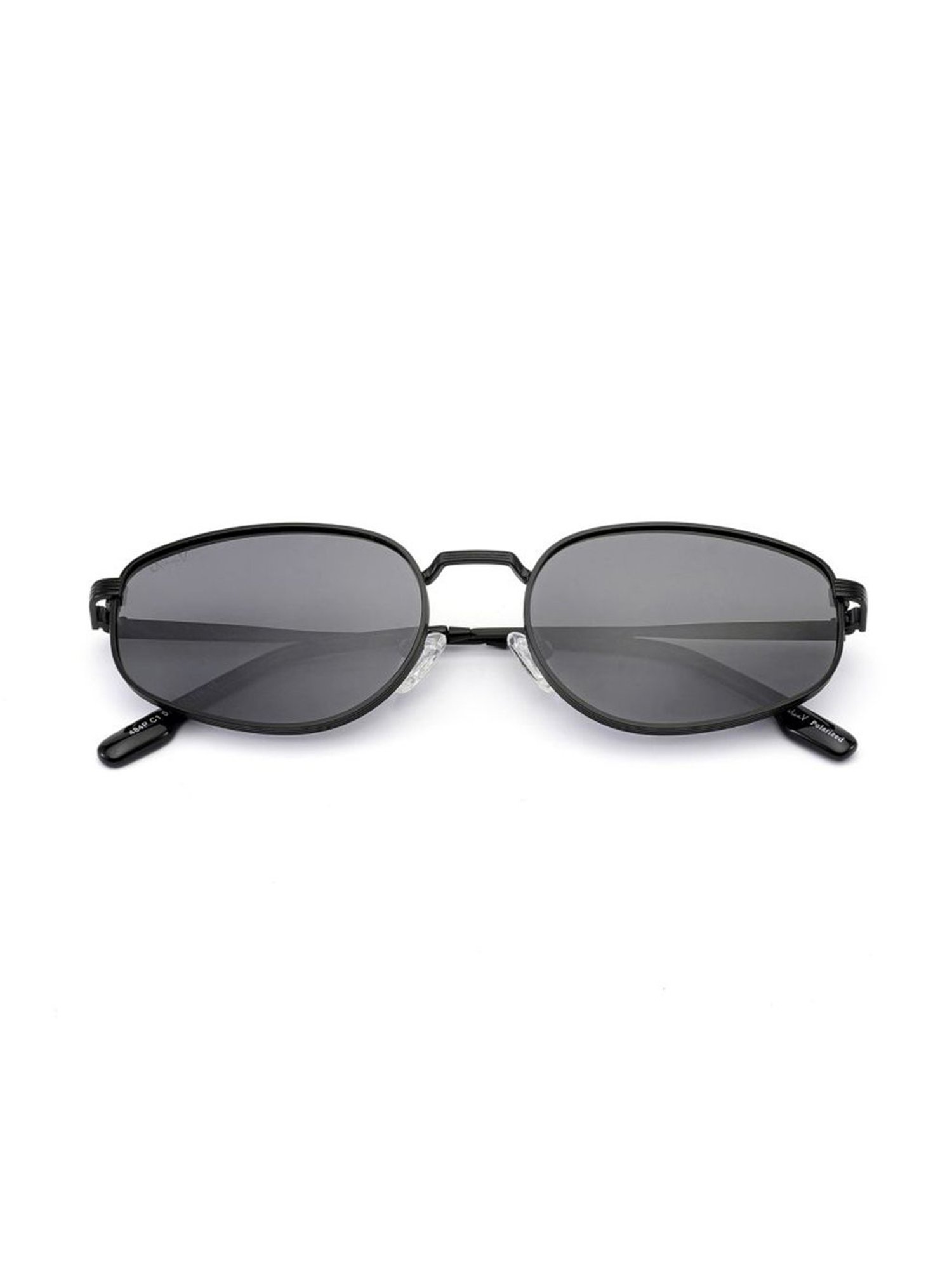 MacV Black Polarised and UV Protected Lens Geometric Unisex Sunglasses