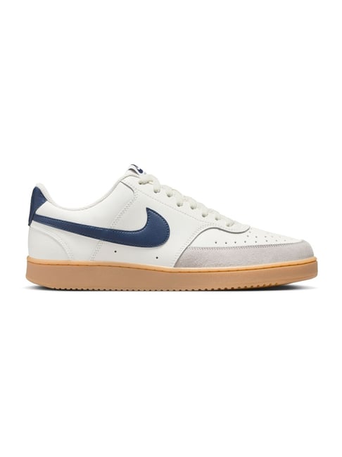 Nike Men's Court Vision Low White Basketball Shoes-picture-35