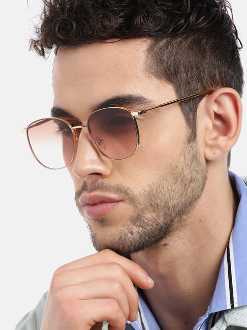 Carlton London Brown UV Protection Oval Unisex Sunglasses-image-42