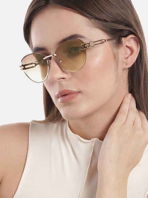 Carlton London Brown UV Protection Cat Eye Sunglasses for Women-image-46