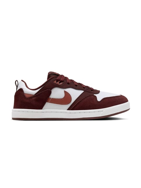 Nike Women's SB ALLEYOOP Mystic Dates & Claystone Red White Casual Sneakers