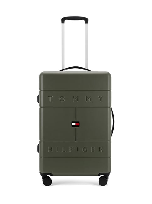 TOMMY HILFIGER Olive Fame Medium Hard Sided Checked Luggage-image-48