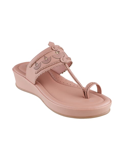 Catwalk Women's Pink Toe Ring Sandals
