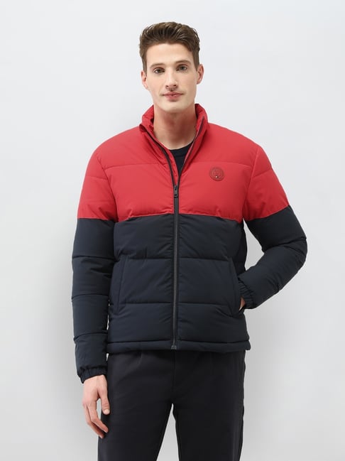 U.s. Polo Assn. Red & Navy Blue Polyester Regular Fit Puffer Jacket-picture-23