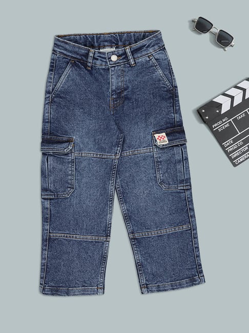 Pantaloons Junior Boys Moonlit Ocean Jeans
