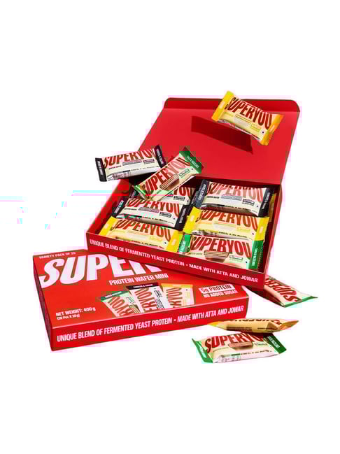 Super You Protein Wafer Bars Mini Assorted - Pack of 20