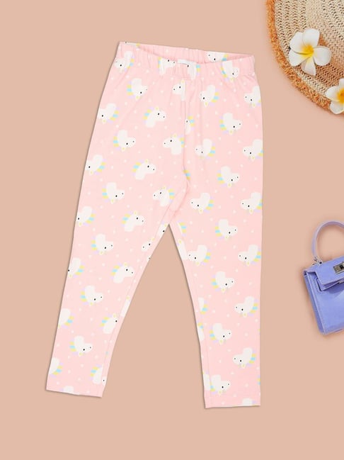 Pantaloons Junior Girls Crystal Rose Printed Leggings