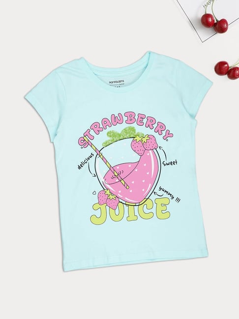 Pantaloons Junior Girls Spa Retreat Printed T-Shirt