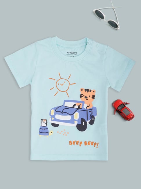 Pantaloons Baby Boys Spa Retreat Printed T-Shirt