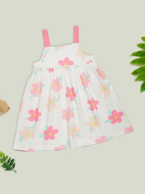 Pantaloons Baby Girls Snow White Floral Print Dress