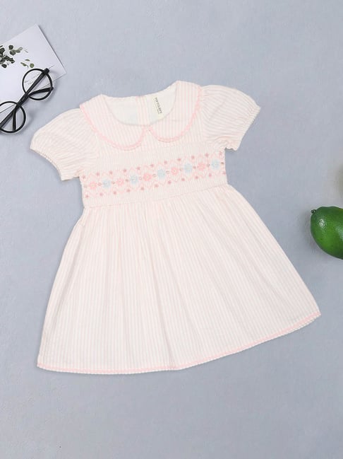 Pantaloons Baby Girls Snow White Embroidery Dress