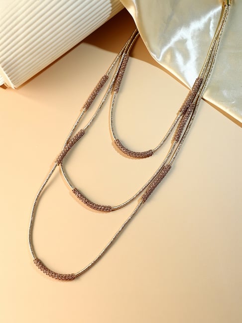 SOHI Gold Statement Princess Necklace