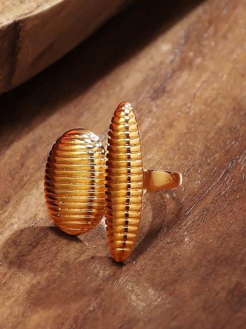 SOHI Gold Statement Casual Ring