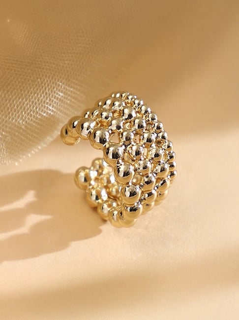 SOHI Gold Statement Casual Ring