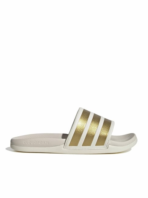 Adidas Women's Adilette Comfort 2.0 White Slides