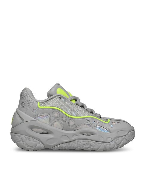 Puma Unisex La France RNR Flat Light Grey & Sunset Glow Basketball Shoes-image-28