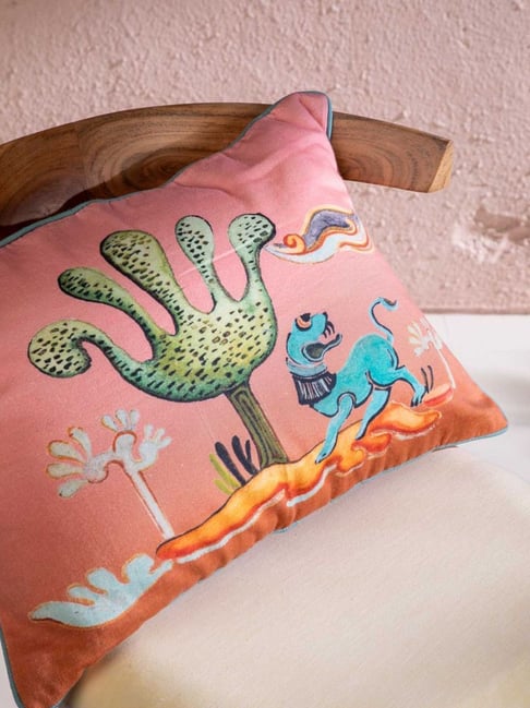 Freedom Tree Multicolor Polyester Amapola Self Cushion Cover-picture-22