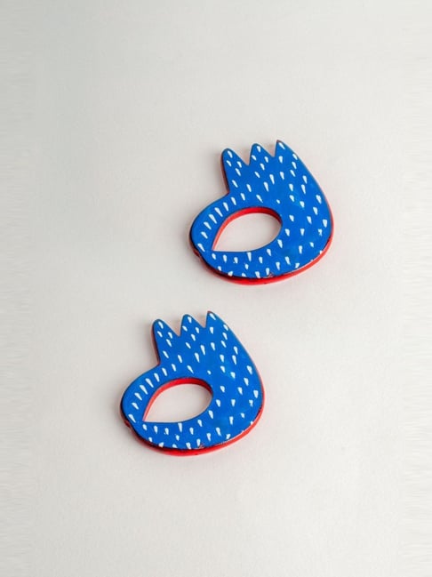 Freedom Tree Blue Wood Okey Doke Napkin Ring - Set of 2-picture-17