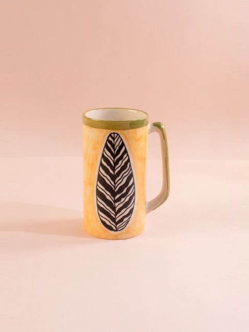 Freedom Tree Yellow Ceramic Kuppi Beer Mug - (600 ml)-image-24