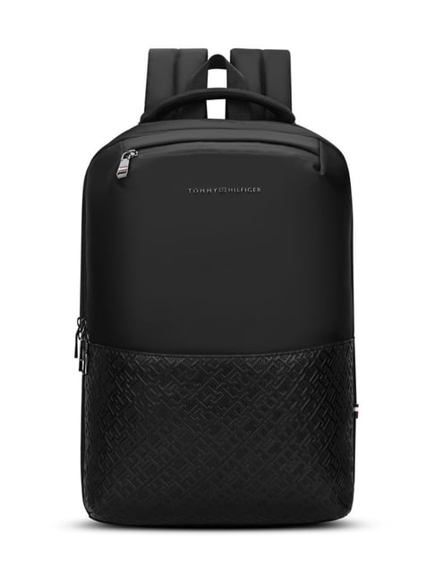 TOMMY HILFIGER Black Lumo Laptop Backpack