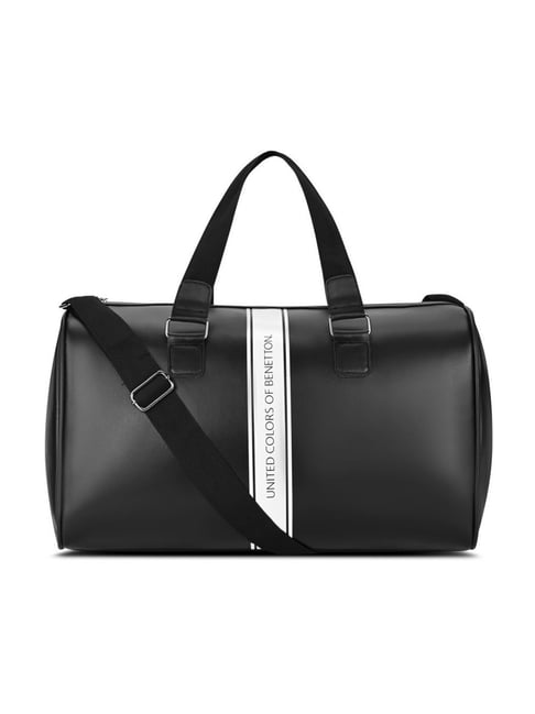 United Colors of Benetton Black Maverick Gym Duffel Bag