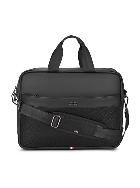 TOMMY HILFIGER Black Jefferson Printed Business Case