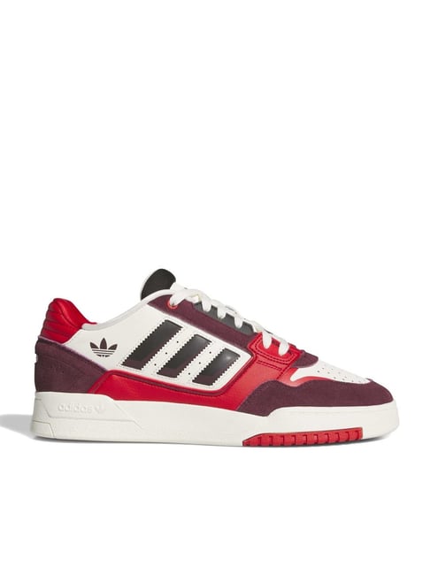 Adidas Originals Unisex Drop Step Low 2.0 Maroon & Off White Sneakers-image-33