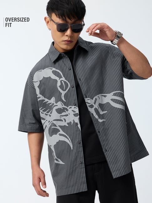 The Souled Store Tss Originals Scorpion Oversized Shirt-picture-12