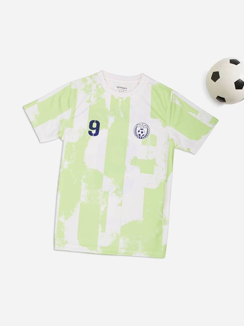 Pantaloons Junior Boys Luminary Green Printed T-Shirt