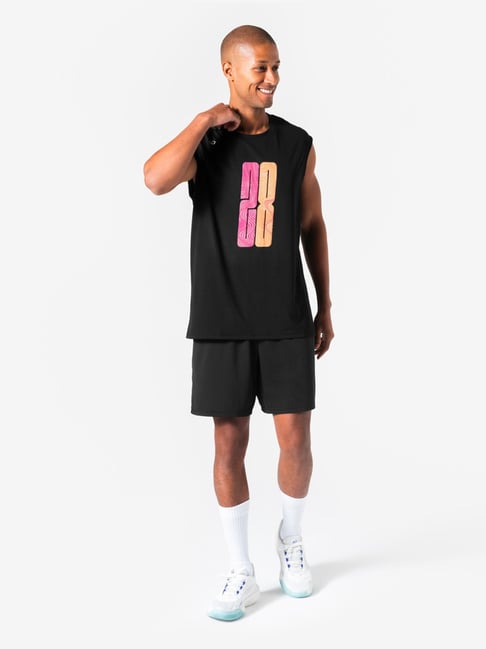 Kipsta - Adults Black Fast 500 Moisture Managing Basketball Tank Top
