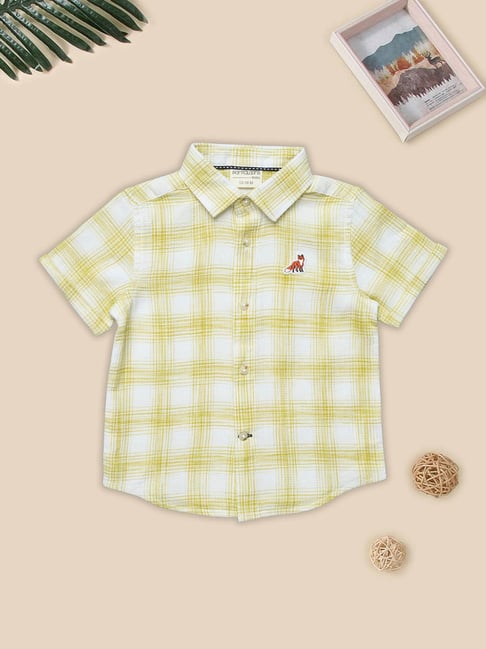 Pantaloons Baby Boys Limelight Checks Shirt
