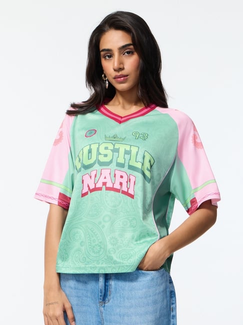 The Souled Store Tss Originals Hustle Nari Women Oversized Jersey-picture-46