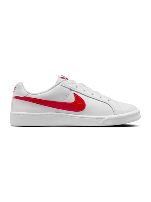 Nike Women's COURT ROYALE White & University Red Casual Sneakers