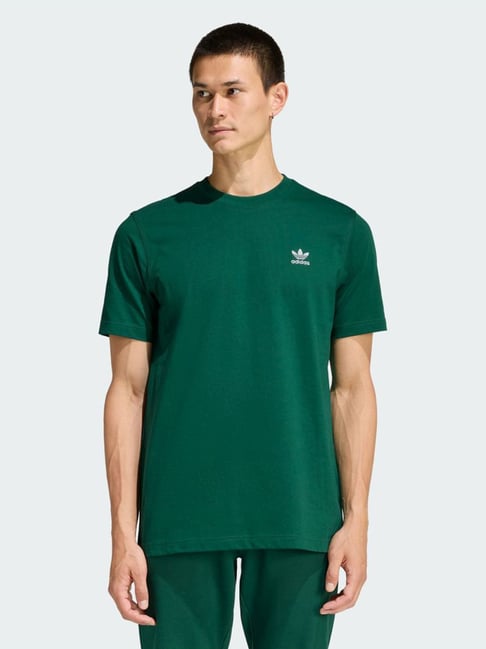 Adidas Originals Green Trefoil Regular Fit Tee-picture-13
