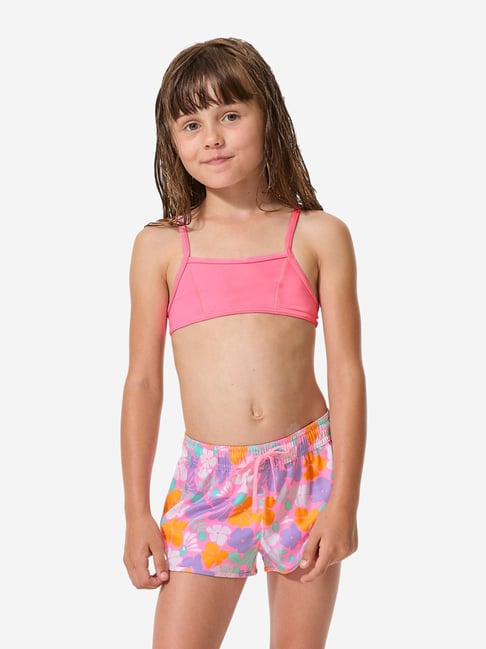 Decathlon - Girls Swimsuit Shorts, Caro 100 Multicolor