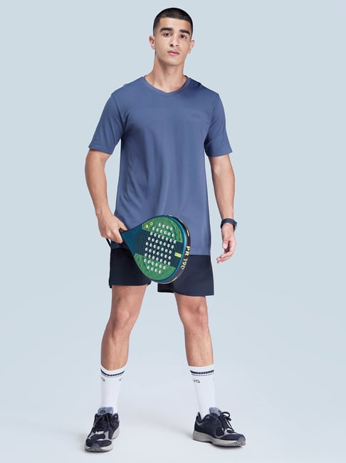 Cava Athleisure Blue Regular Fit Sports T-shirt-picture-37