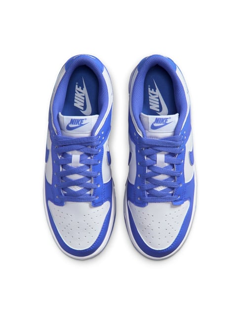 Nike Women's SB DUNK DU LOW White & Sapphire Casual Sneakers